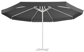 vidaXL Ύφασμα Ανταλλακτικό Ομπρέλας Εξωτερικού Χώρου Ανθρακί 515εκ