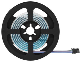 vidaXL Λωρίδα LED 2 pcs Μαύρο και Διαφανές 1200 mm Χαλκός και Πλαστικό