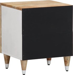 vidaXL Κομοδίνα 2 τεμάχια 40x33,5x46 cm μασίφ ξύλο Mango