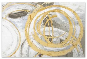 Πίνακας σε καμβά &quot;Exotic Circles&quot; Megapap ψηφιακής εκτύπωσης 140x100x3εκ.