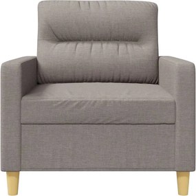 vidaXL Πολυθρόνα Taupe 60 εκ. Υφασμάτινη