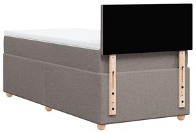 ΚΡΕΒΑΤΙ BOXSPRING ΜΕ ΣΤΡΩΜΑ TAUPE 90X200 ΕΚ. ΥΦΑΣΜΑΤΙΝΟ 3288860