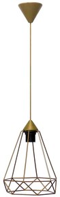 Φωτιστικό Οροφής DM-02 1/L 34-0364 1xE27 23x85cm Gold Heronia