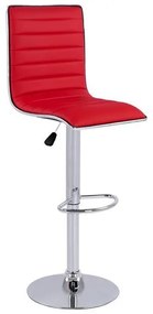 Bar Stool Nexus with gas lift &amp; red PU  40x47.5x115cm