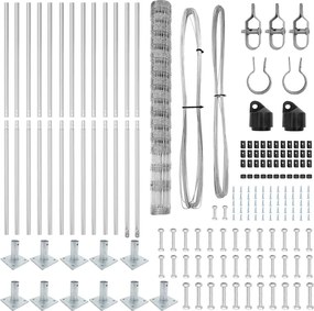 vidaXL Στύλος Περιφράξεων Γαλβανισμένο 25 x 1,6 μ Ατσάλι