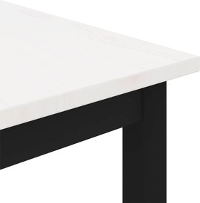 vidaXL Τραπεζάκι σαλονιού Λευκό 60 x 60 x 36 cm Στερεά ξυλεία πεύκου