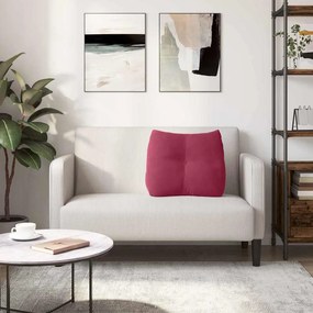 vidaXL Μαξιλάρι Πλάτης Κόκκινο 60 x 50 x 24 cm Βελούδο