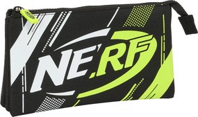 Τριπλή Κασετίνα Nerf Get ready Μαύρο 22 x 12 x 3 cm