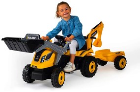 Αυτοκινητάκι Smoby Τρακτέρ Ρυμούλκηση