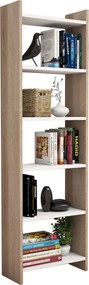ΒΙΒΛΙΟΘΗΚΗ CLASSIKER HM9226.12 ΜΕΛΑΜΙΝΗΣ SONΟMA-ΛΕΥΚΟ 48,5x22x160Υεκ.