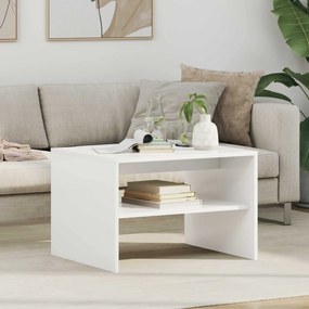 vidaXL Τραπεζάκι σαλονιού Λευκό 60 x 50 x 40 εκ Επεξεργασμένο ξύλο