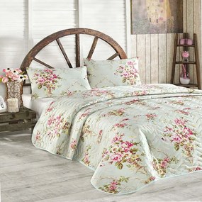 Κουβερλί Alanur 143EPJ7224 (Σετ 3τμχ) Mint-Pink L'Εssentiel Maison Διπλό 200x220cm Βαμβάκι-Πολυέστερ