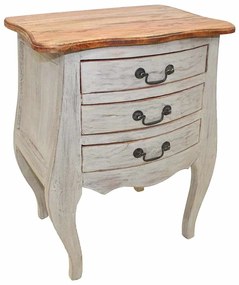 vidaXL Κομοδίνο 48 x 35 x 64 εκ. από Μασίφ Μαόνι