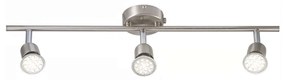 Φωτιστικό Οροφής - Spot Avenue 3-Rail 2113190132 GU10 10x56cm Brushed Steel Nordlux