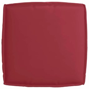 vidaXL Μαξιλάρι παλέτας για κάθισμα Κόκκινο 60 x 60 x 12 cm