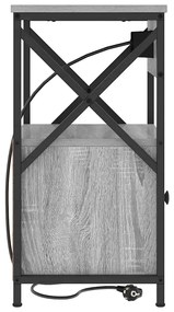 vidaXL Κομοδίνο Γκρι sonoma 40 x 31 x 60 εκ. Επεξεργασμένο ξύλο