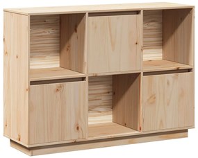 vidaXL Ντουλάπι 110,5x35x80 εκ. από Μασίφ Ξύλο Πεύκου