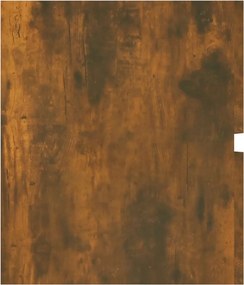 vidaXL Ντουλάπι Νιπτήρα Καπνιστή Δρυς 100x38,5x45 εκ. Επεξεργ. Ξύλο