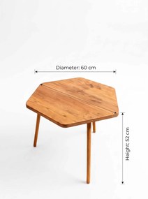 Τραπεζάκι Σαλονιού Πεύκο LOGREN 60x52