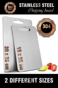 Cutting Board Set (2 Pieces) 2PASCELKO Silver