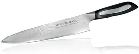 Μαχαίρι Chef Flash FF-CH210 21cm Από Δαμασκηνό Ατσάλι Silver-Black Tojiro Stainless Steel