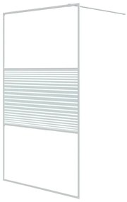 Διαχωριστικό Ντουζιέρας Λευκό 115x195 εκ. από Διάφανο Γυαλί ESG - Λευκό