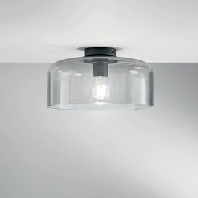 Φωτιστικό Οροφής - Πλαφονιέρα I-Gibus-PL30 E27 23x30cm Grey Luce Ambiente Design
