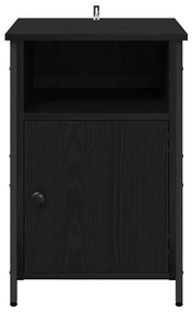 vidaXL Κομοδίνο Μαύρη Οξυά 40 x 42 x 60 εκ. Επεξεργασμένο ξύλο