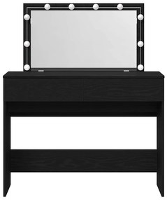 vidaXL Κομοδίνο Μαύρη δρυς 100 x 40 x 120 εκ. Επεξεργασμένο ξύλο
