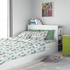 Σεντόνια Παιδικά Reach The Stars (Σετ 2τμχ) 192 Green DimCol Single 160x240cm 100% Βαμβάκι