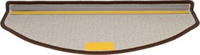 vidaXL Στρώματα σκάλας 15 τεμ. 65 x 24 x 4 cm Καφετί