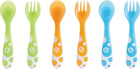 Κουτάλια + Πιρούνια (Σετ 6 τμχ) Munchkin Multicolored