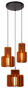 Φωτιστικό Κρεμαστό Lucide 45491-13-55 ROLLO Κεραμιδί (Terra)|Λευκό (White)