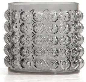 Βάζο Γυάλινο 16x17 Grey Nef-Nef Homeware Γυαλί