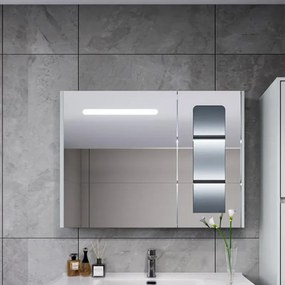 Martin Lavare 100 Led White - Καθρέπτης μπάνιου με ντουλάπι (93x12x70)