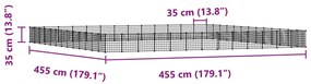 vidaXL Κλουβί Κατοικίδιων με 52 Πάνελ + Πόρτα Μαύρο 35 x 35εκ Ατσάλινο