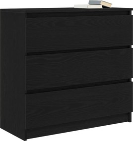 vidaXL Ντουλάπι Μαύρη βελανιδιά 80x35x76 εκ. Επεξεργασμένο Ξύλο