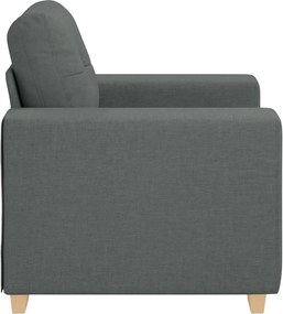 vidaXL Πολυθρόνα Σκούρο Γκρι 100 x 78 x 80 εκ. Ύφασμα
