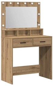 vidaXL Κομοδίνο artisan δρυς 79 x 41 x 135 cm Επεξεργασμένο ξύλο