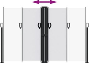 vidaXL Σκίαστρο Πλαϊνό Συρόμενο Λευκό 160 x 1200 εκ.