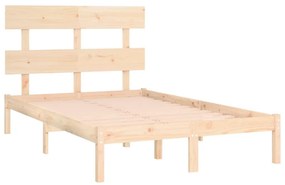 vidaXL Πλαίσιο Κρεβατιού 150 x 200 εκ. Μασίφ Ξύλο King Size