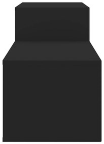 vidaXL Παπουτσοθήκη Μαύρο 150x35x45 εκ. από Επεξεργασμένο Ξύλο