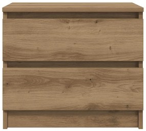 vidaXL Κομοδίνα 2 τεμ Artisan Oak 50x40x43.5 cm Κατασκευασμένο ξύλο