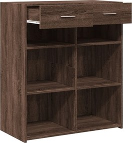vidaXL Ντουλάπι Καφέ Δρυς 80x42,5x93 εκ. Επεξεργασμένο Ξύλο