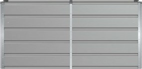 vidaXL Γλάστρα Ανοιχτό γκρι 160 x 40 x 75 εκ. Ατσάλι