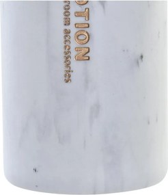 Διανομέας Σαπουνιού DKD Home Decor Μάρμαρο Λευκό Φυσικό Ρητίνη Φυσικό καουτσούκ Πλαστική ύλη
