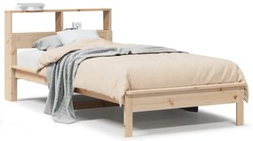 vidaXL Κρεβάτι Βιβλιοθήκη Χωρίς Στρώμα 75x190 εκ Μασίφ Ξύλο Πεύκο