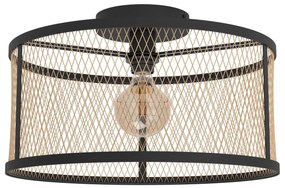 Φωτιστικό Οροφής Eglo 43603 DELLOW Μαύρο Ματ (Black Mat)