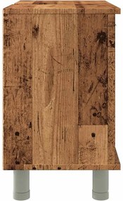 vidaXL Ντουλάπι Νιπτήρα Παλιό Ξύλο 60 x 32 x 53,5 εκ. Μοριοσανίδα