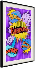 Αφίσα - Kaboom! Boom! Pow! - 30x45 - Μαύρο - Με πασπαρτού